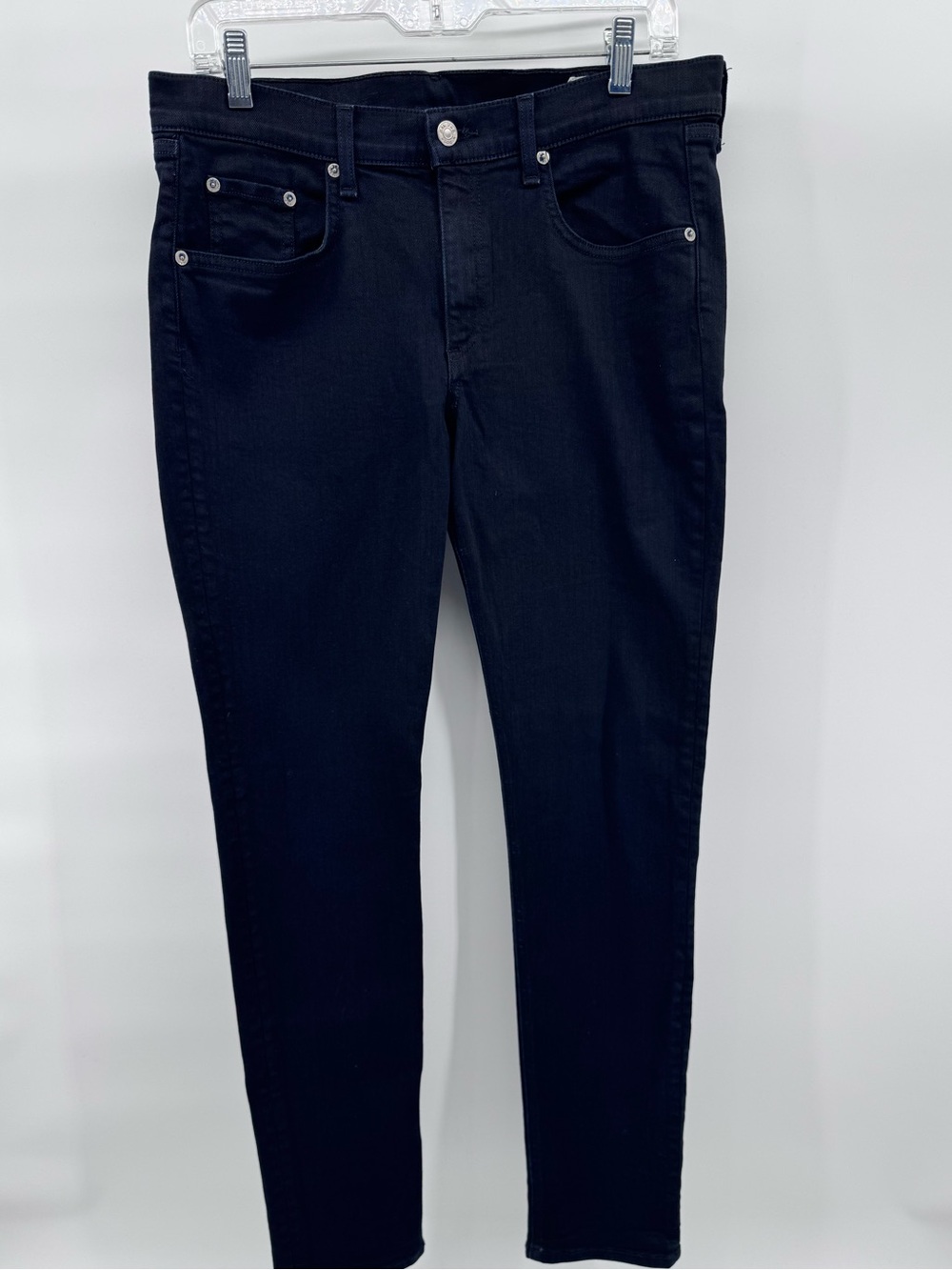 rag & bone/JEAN Skinny Jeans — Black